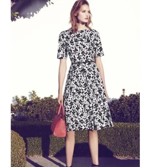 maggy london black white dress Maggy London womens Midi Dress, 10, Black, Women's, White